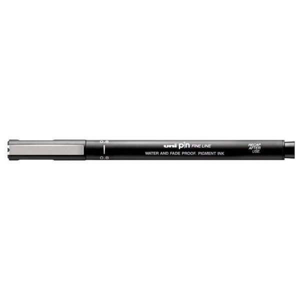Uni Pin Fine Line Drawing Pen 0.8mm Black